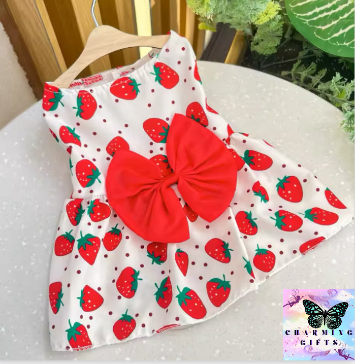 Summer Dog Princess Dress Kitten Pet Skirt Cute Dog Dress Bow Lace for Small Medium Puppy Poodle Chihuahua