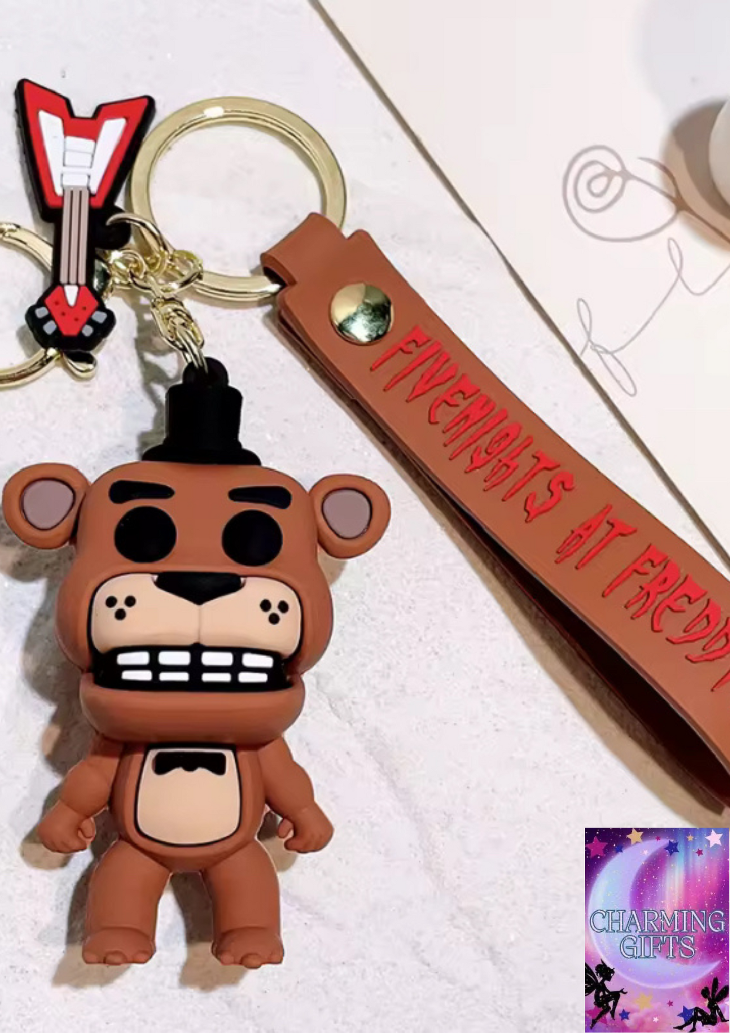 Cartoon Game Action Figure FNAF Freddy's Fazbear Bear Doll Model Toy Five Nights Freddy Keychain for Kid Birthday Gift