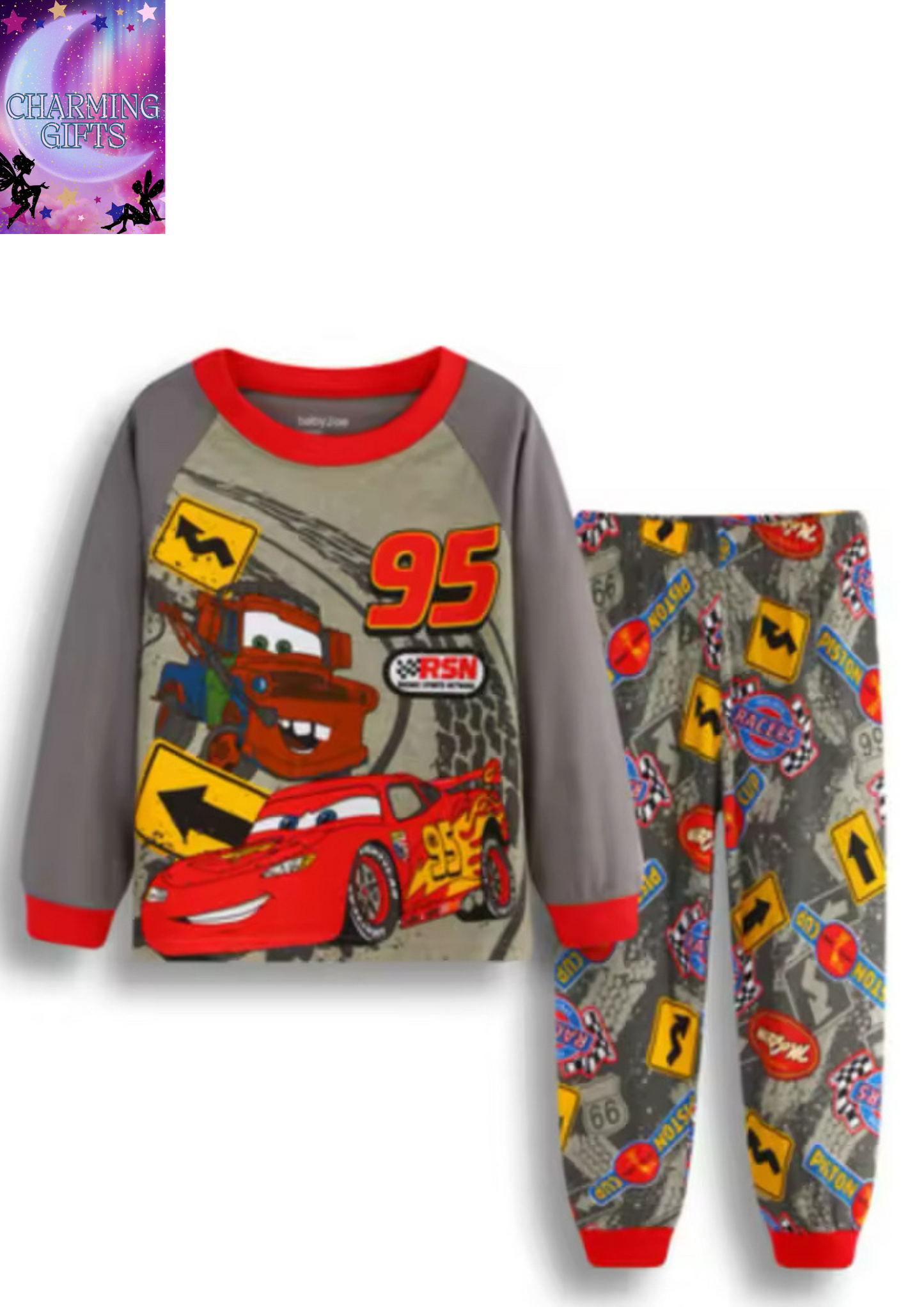 Kids Pajamas Set Children Sleepwear Pixar Cars Lightning McQueen Pyjamas Pijamas pajamas sleepwear Cotton Nightwear Clothes Set