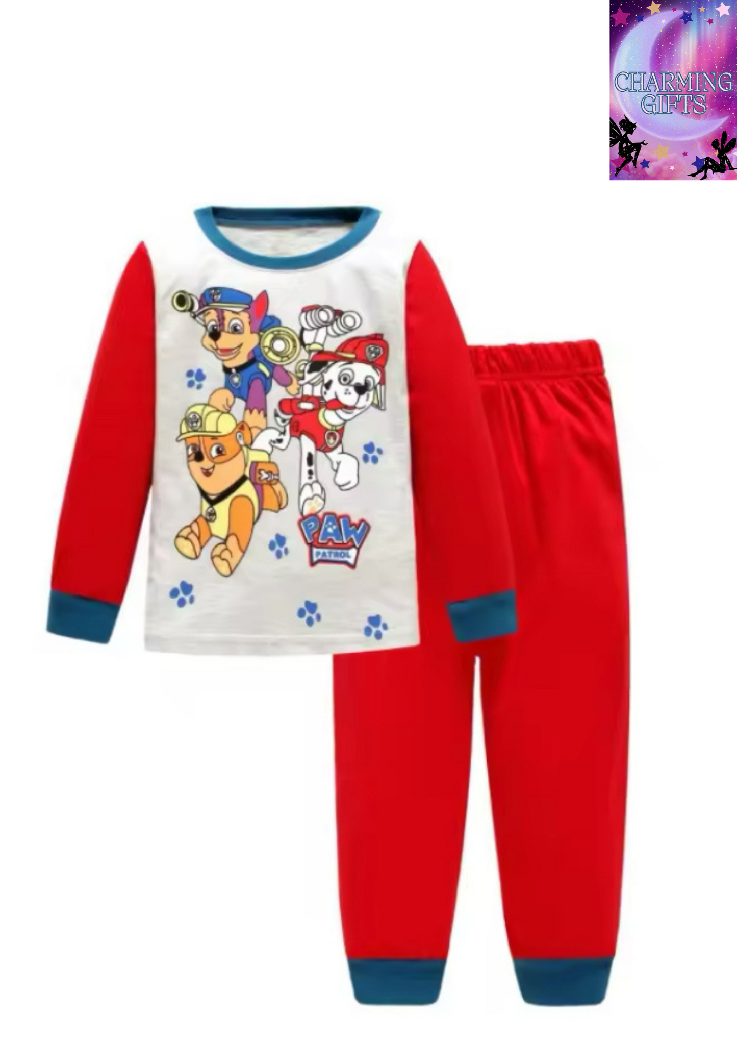 Unisex Original Paw Patrol Pajamas Set Thin Long Sleeved Mashall Chase Rubble Patrulla Children Clothes Kids Sleepwear Spring Nightwear