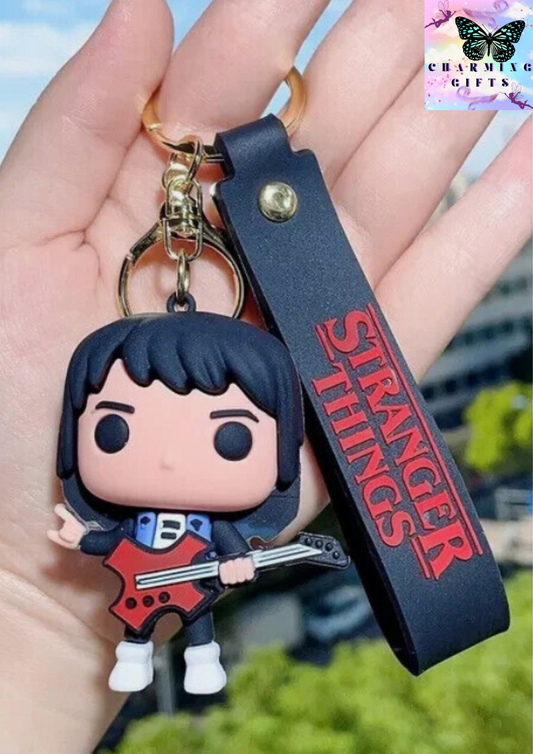 Stranger Things Eddie Munson Keychain Keyring Pendant Bag Charm Netflix Gift