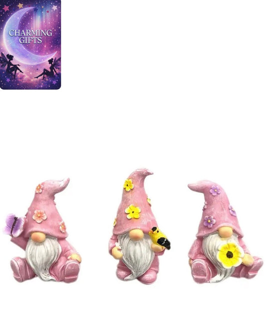 [3-Pack Resin Gnome Statues] 3-Pack Yi Zhitan Resin Gnome Statues, Anime-Themed Home Decor for Various Room Types, Perfect for Indoor & Outdoor, Ideal for Christmas, Halloween, Thanksgiving, Valentine'S Day - Decorative Gnome Figurines for Garden, Patio,