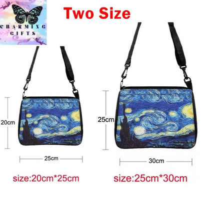 Fantasy Magic Tree Double-sided Printed Shoulder Bag, Daily Travel Shopping Bag Casual Crossbody Bag in two sizes.