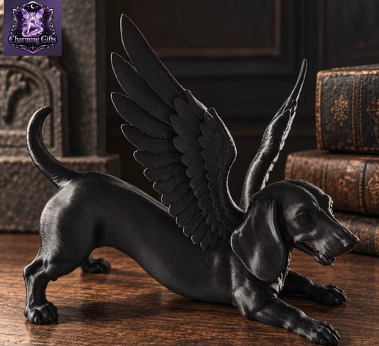 Gothic dachshund ornament