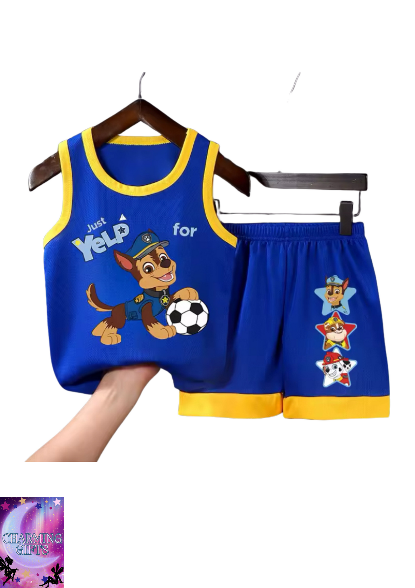 Summer Boys Sport Vest Sets PAW Patrol Printed Child Casual Outfits Kids Sleeveless Top Shorts 2pcs Set Breathable Sweatsuit