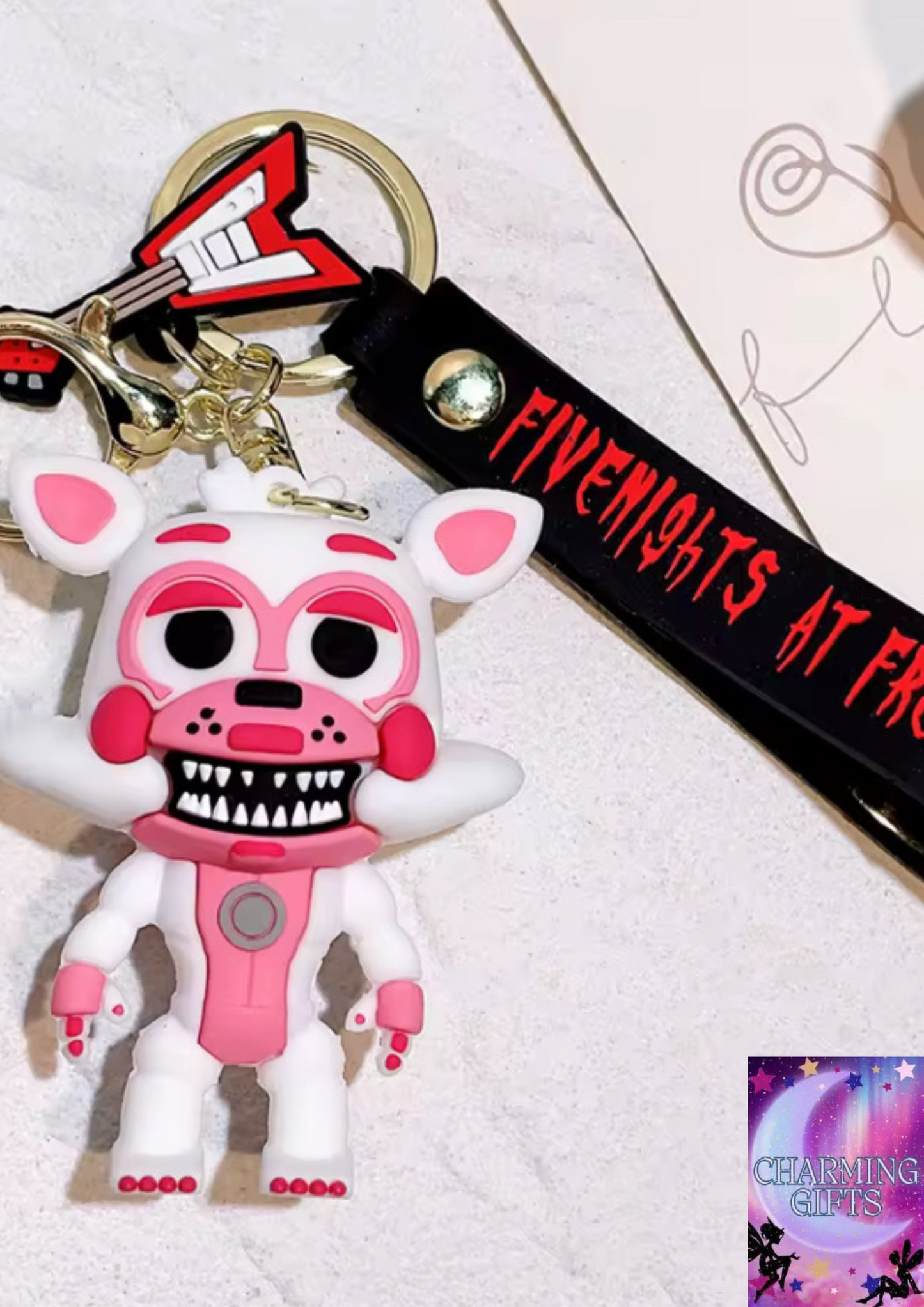 Cartoon Game Action Figure FNAF Freddy's Fazbear Bear Doll Model Toy Five Nights Freddy Keychain for Kid Birthday Gift