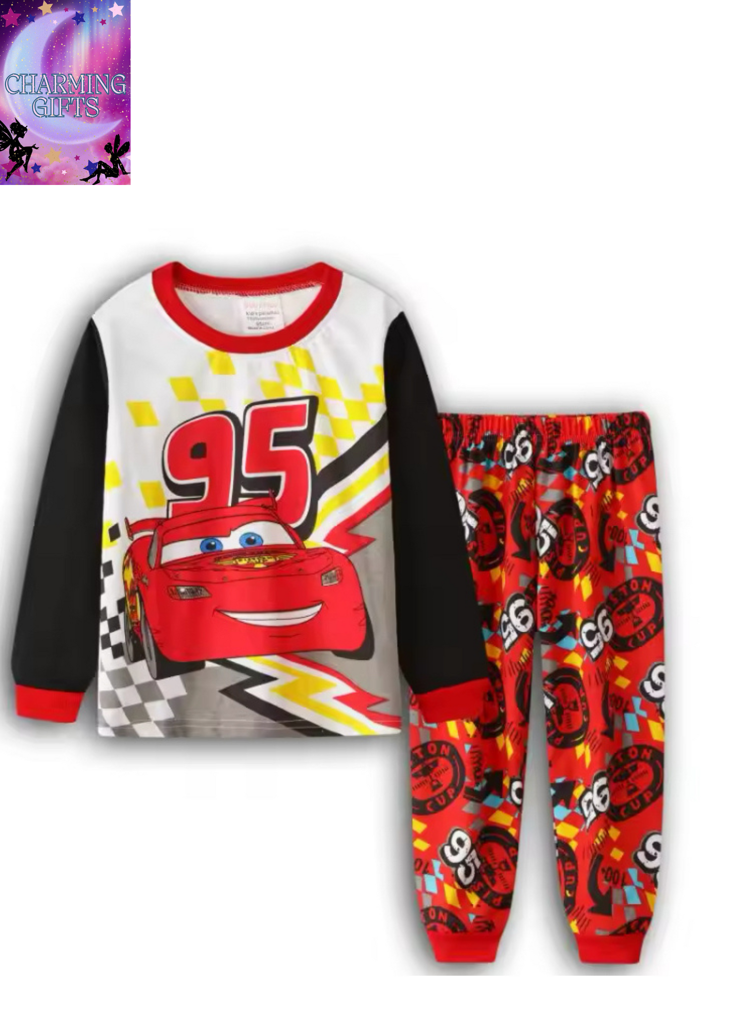 Kids Pajamas Set Children Sleepwear Pixar Cars Lightning McQueen Pyjamas Pijamas pajamas sleepwear Cotton Nightwear Clothes Set