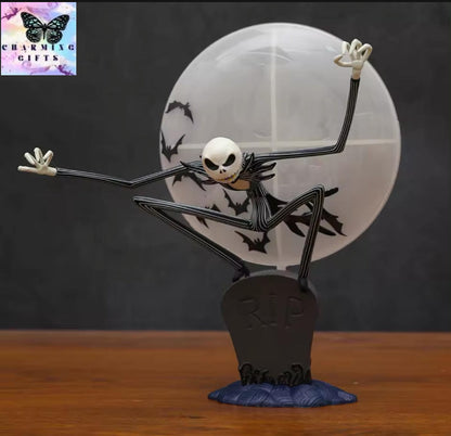 Luminous Jack Skellington Nightmare before Christmas PVC Figure Collection Model Toy Xmas Gift