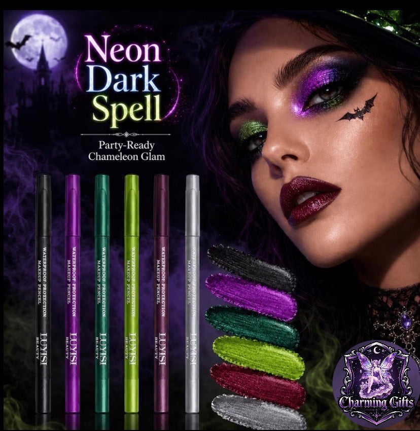 🦎 6pc Chameleon Eyeshadow Pencil Set — Shimmer, Shine & Shift!