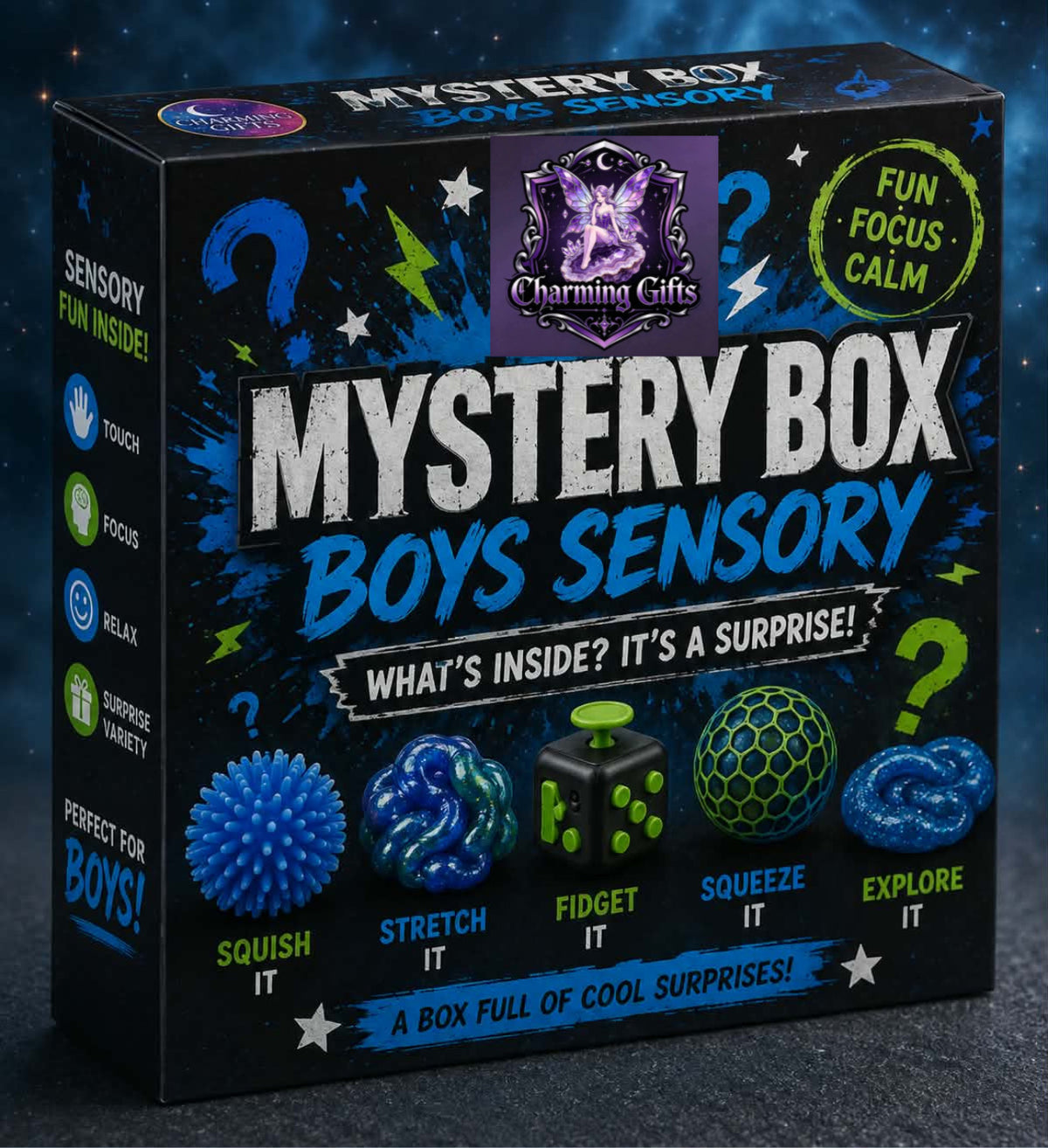 Charming Gifts Boys Mystery Sensory Box