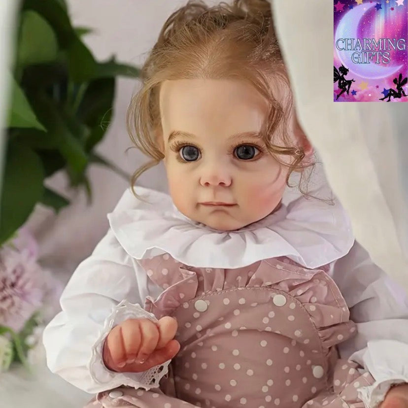 Reborn Baby 55.88 cm Doll Toy, Cute, Clear, And Soft Newborn Reborn Doll, Children'