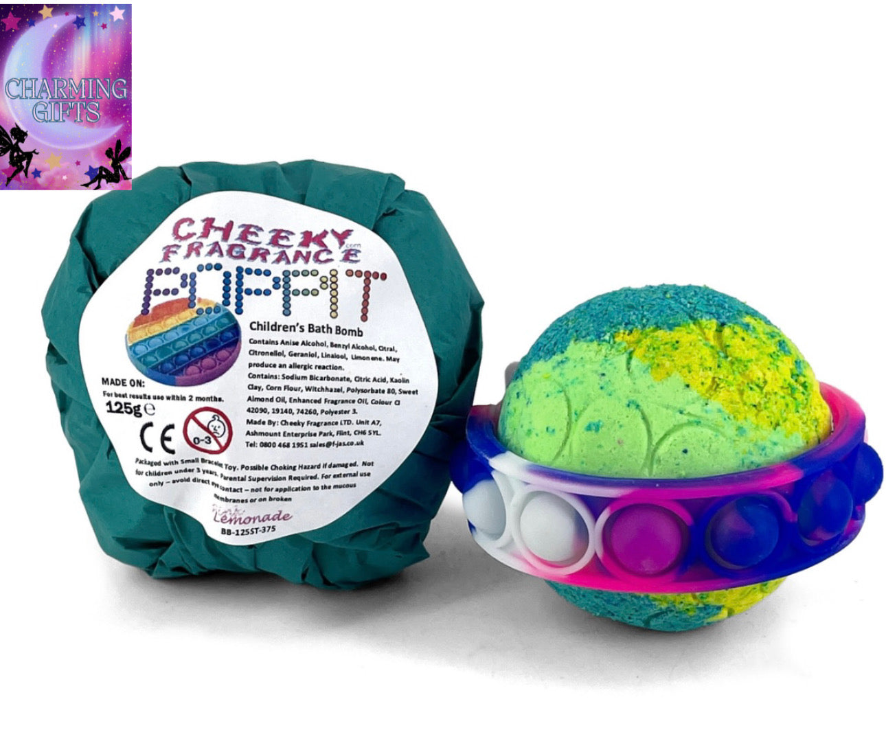Pop it bracelet bath bomb