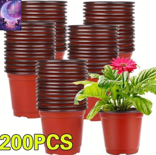 Flower Pot Plastic Terracotta Bucket Herb Flower Pot Practical Flower Pot Gardening Gift Home Decor