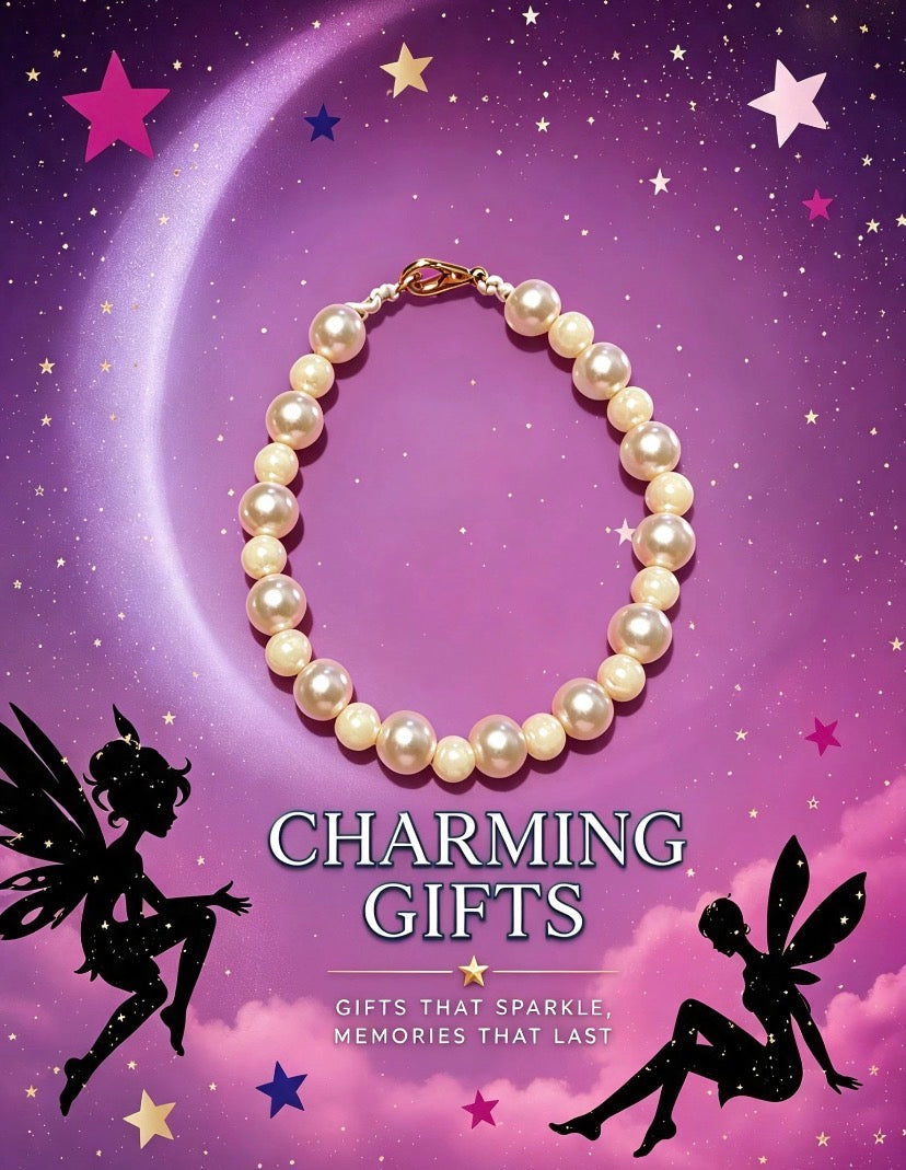 Charming Gifts big n small pearl Bracelet handmade