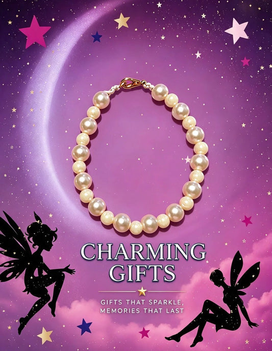 Charming Gifts big n small pearl Bracelet handmade
