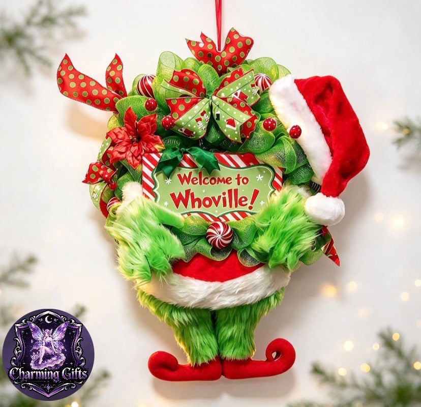 🎄 Grinch Christmas Hanging Ornament — The Whoville Thief! 🟢🎅
