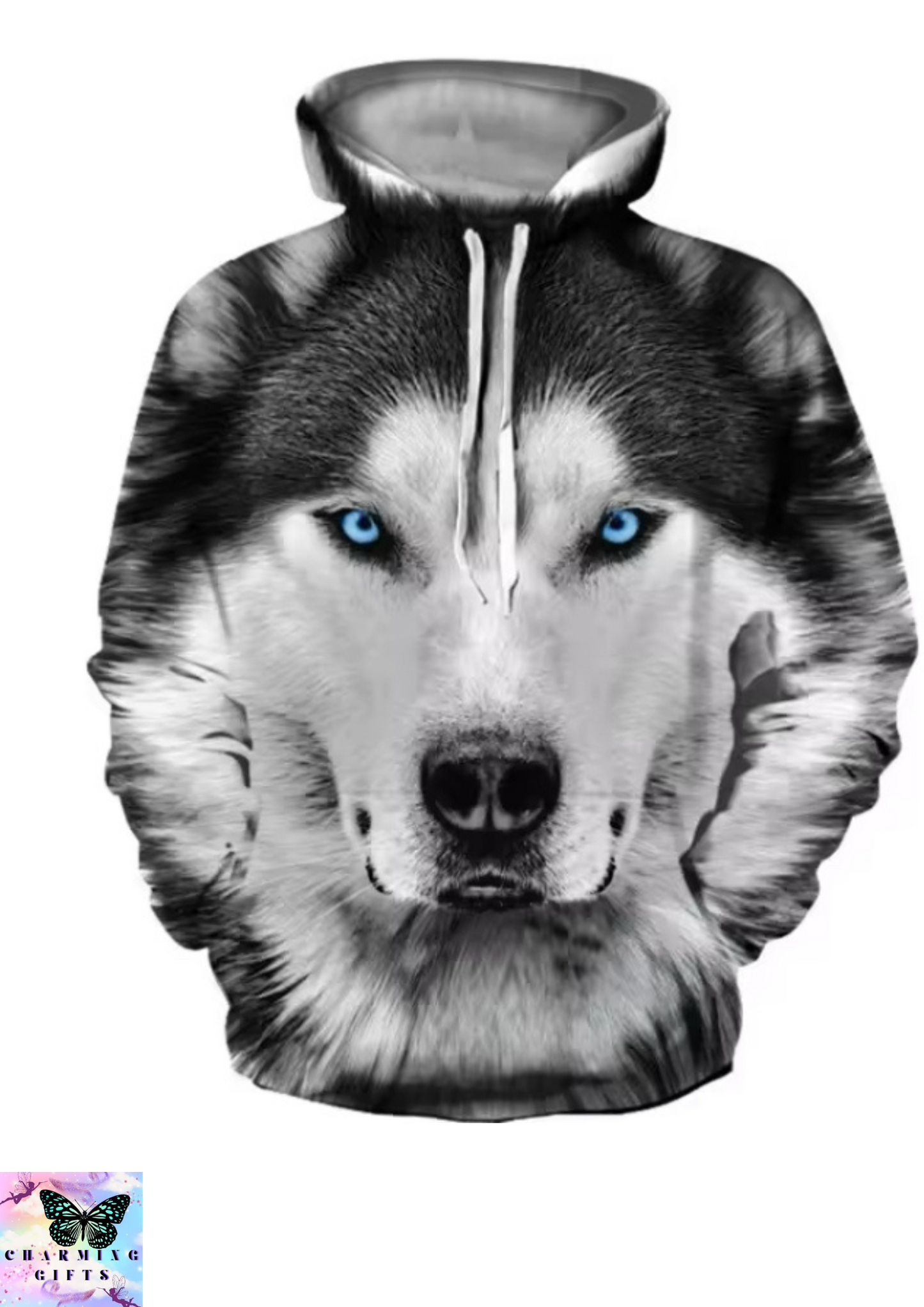 American wolf  Sweatshirt Spring Autumn Men's Youth Domineering Animal Wolf Personality Clothes Jacket Hoodie Trend