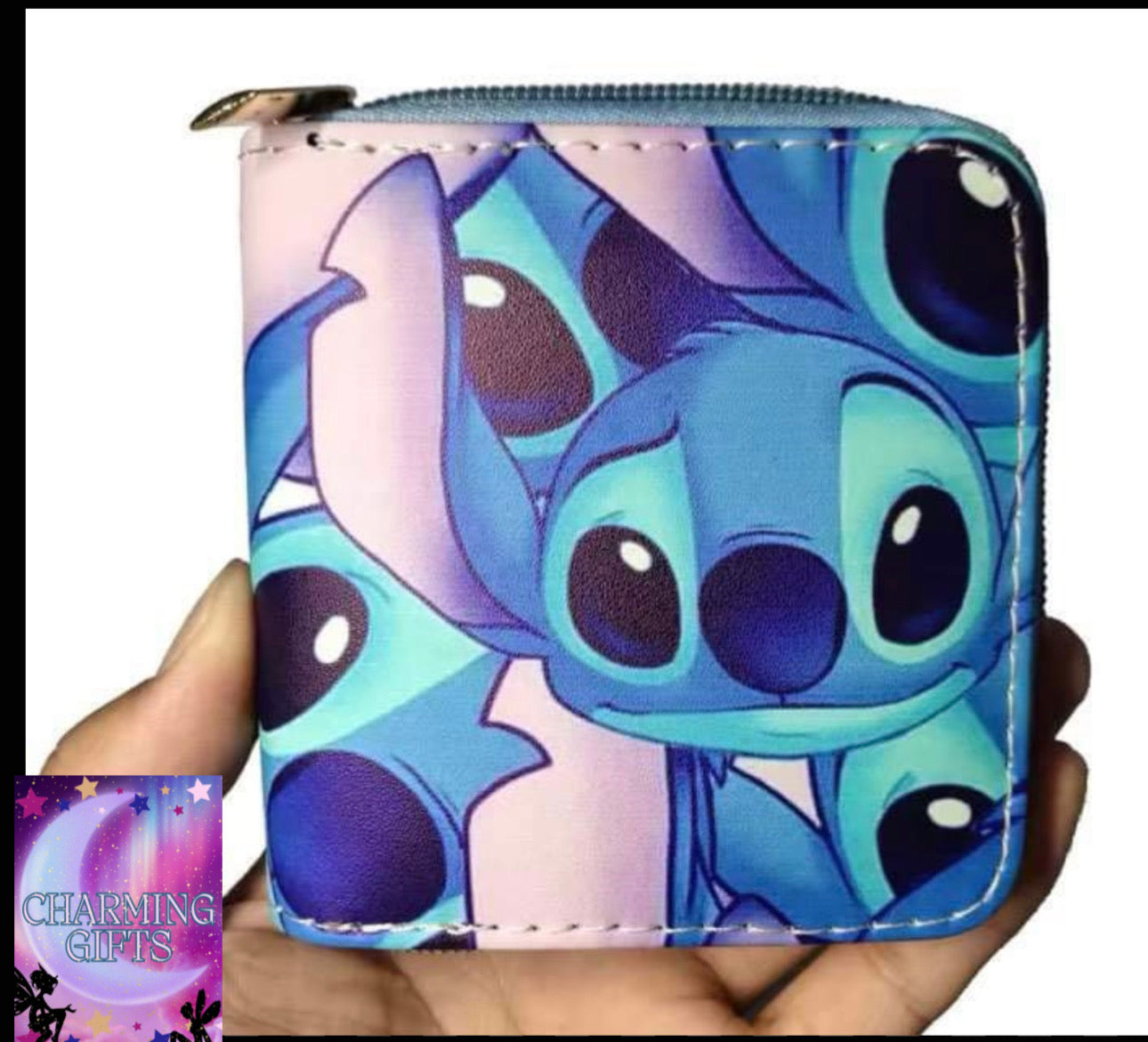 Disney stitch Wallet Cartoon Lilo and Stitch Figure printed Short Coin Purse Luxury Multi-layer Card Holder Wallet