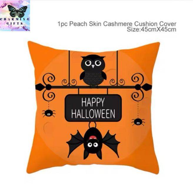 Halloween Decoration For Home Cartoon Pumpkin Bat Ghost Pillowcase Horror Halloween Party Supplies Accessories Haloween Ornament