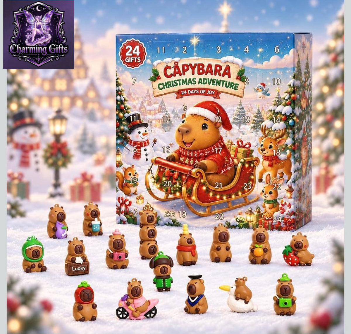 🦫🎄 CAPYBARA CHRISTMAS ADVENT CALENDAR — 24 DAYS OF JOY! 🎄🦫