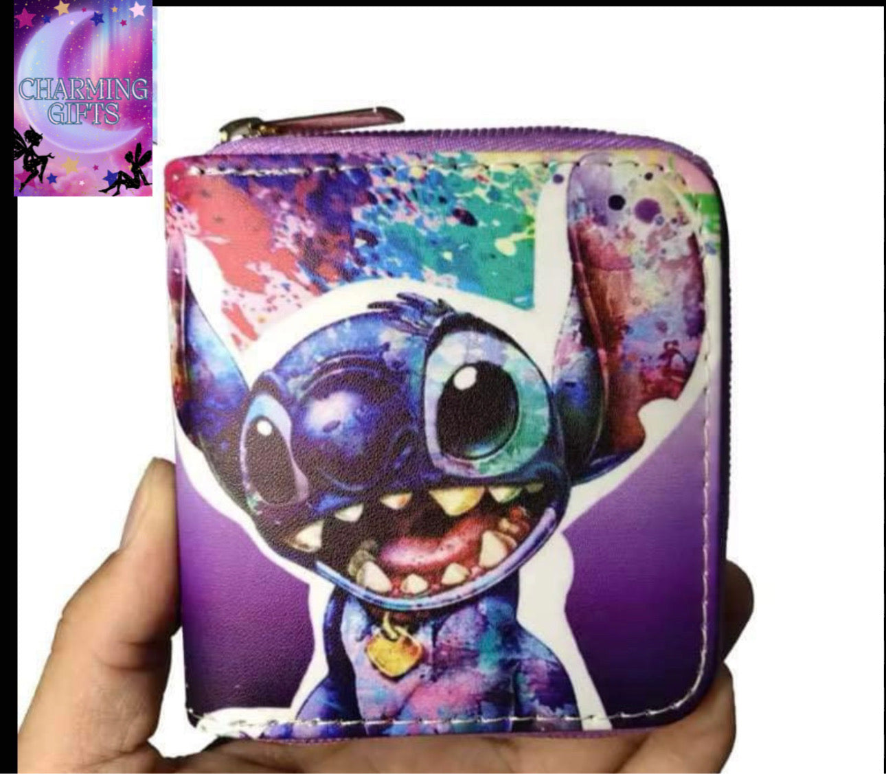 Disney stitch Wallet Cartoon Lilo and Stitch Figure printed Short Coin Purse Luxury Multi-layer Card Holder Wallet