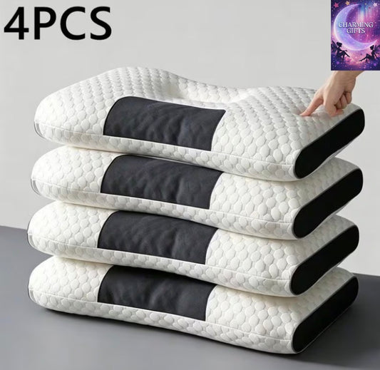4-PCS Home Guest Bundle - Soft Bed Pillows & Neck Cushions - Perfect Stocking Stuffer or Housewarming Gift. Ultra-Soft Multi-Use Pillows - Perfect Practical Gift, Dorms & Guest Rooms-3000G