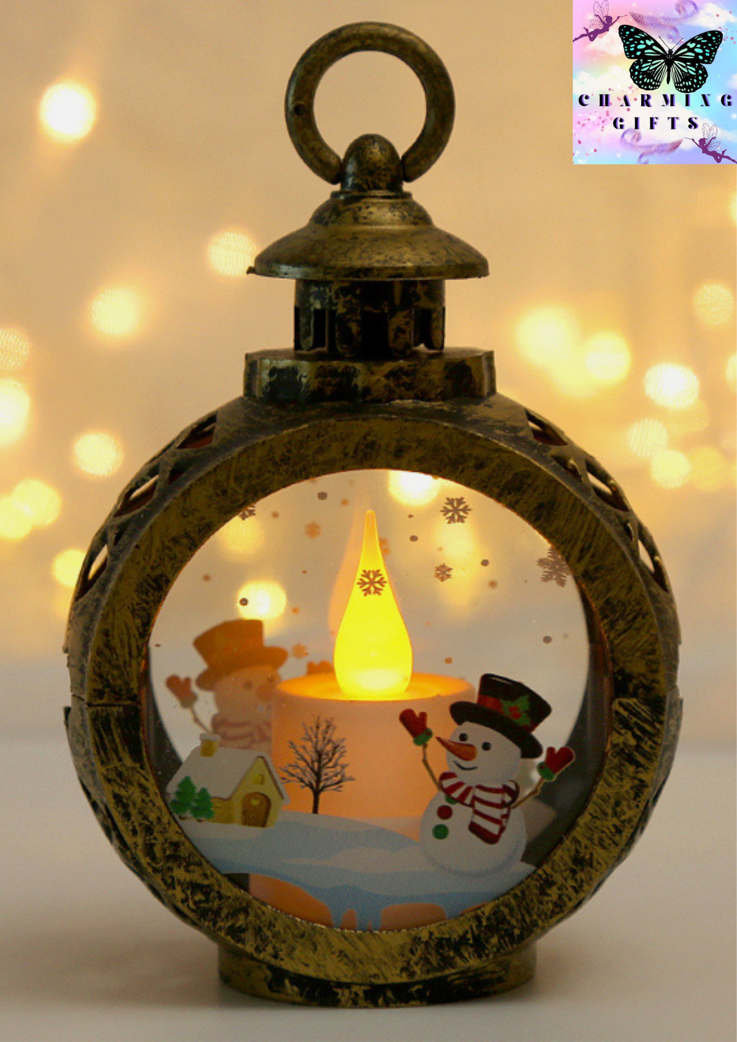 Christmas LED lights decoration Festival round lantern Christmas gift