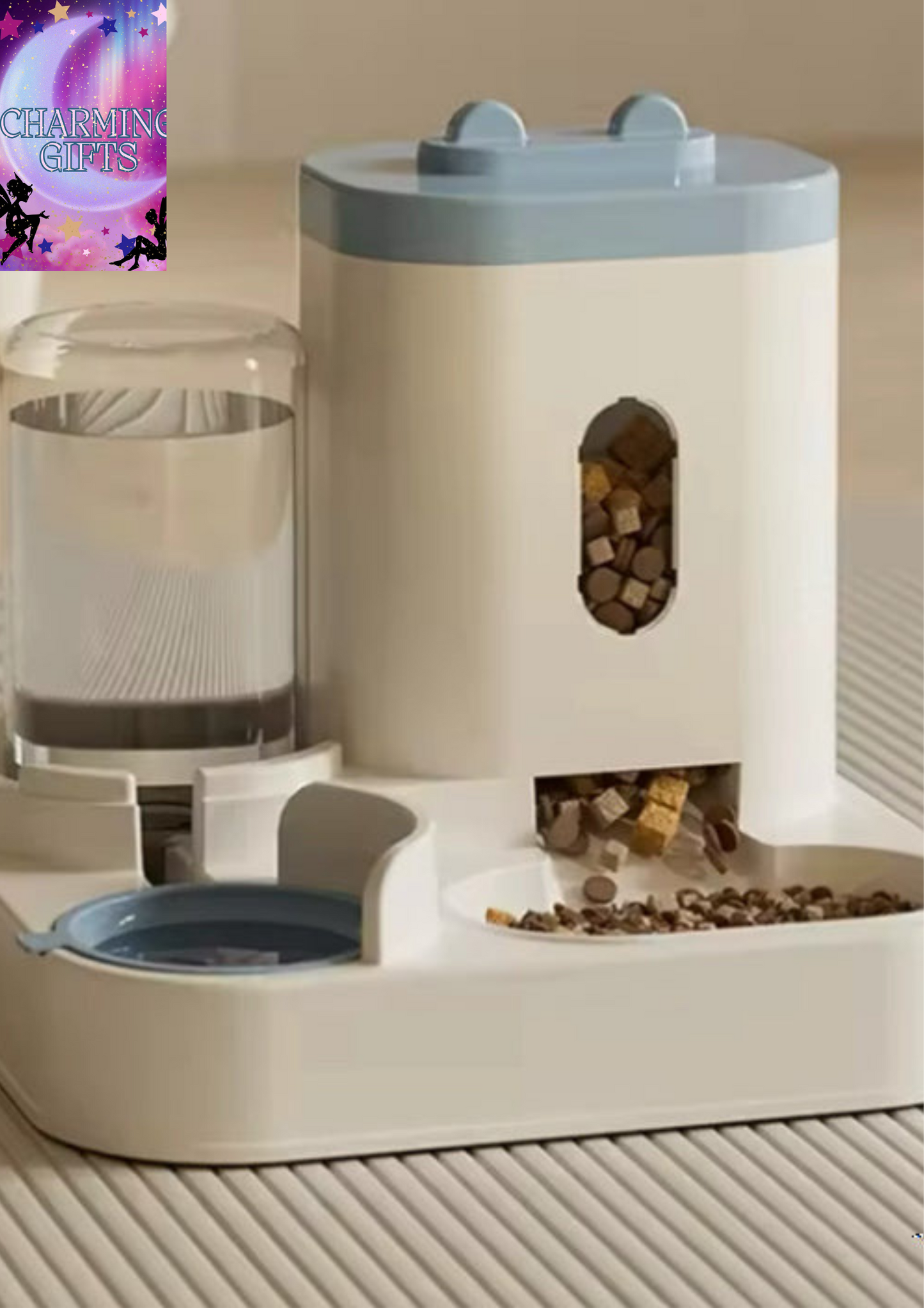 Automatic Feeder Cat Dog Food Bowl With Water Fountain Pet Large Capacity Raised Stand Dish Bowl For Cat Drinker Accessories