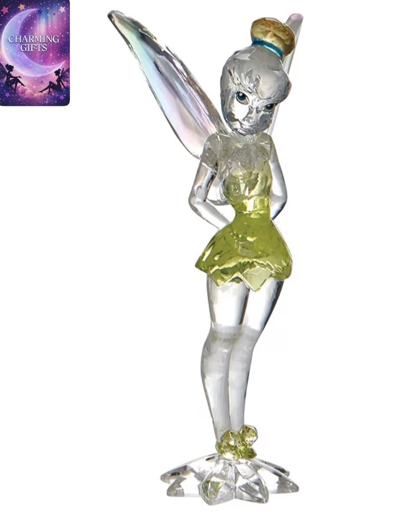 Official  Disney Licensed  Tinker bell Facet Crystal  Figurine