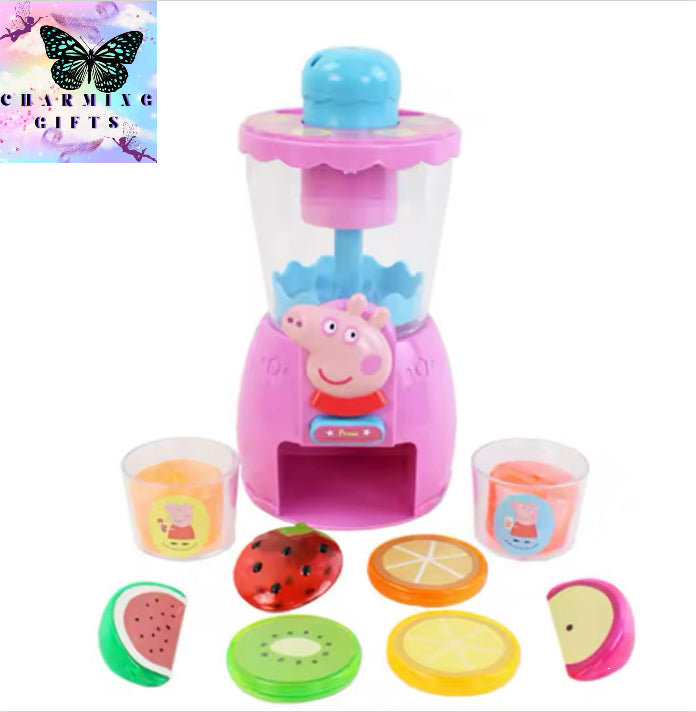 Peppa Pig Simulated Juicer Emulation Blender Toy Kids Playing House Simulation Fruits Simulate Scenarios Toddler Early Education