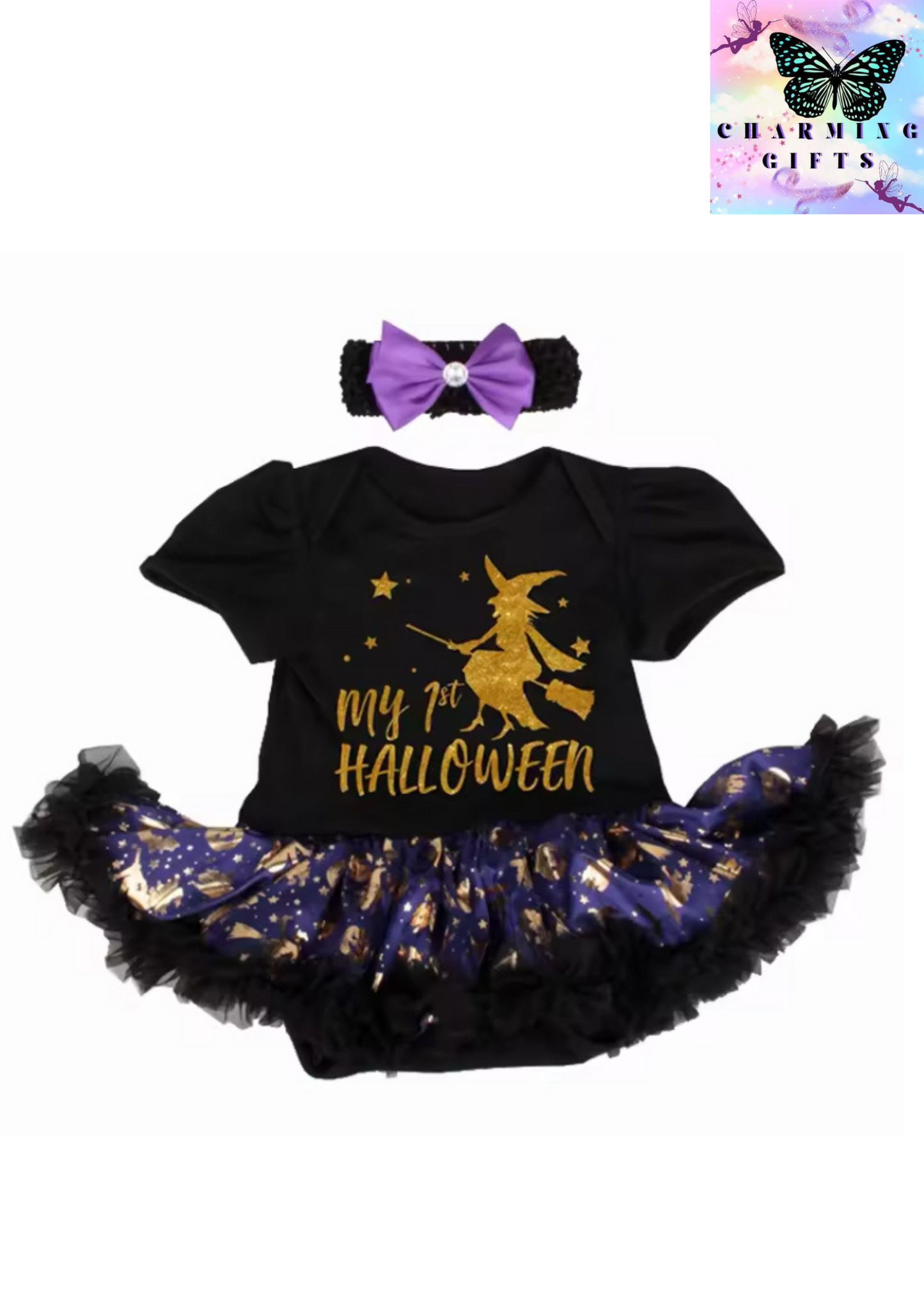 My first 0-24M Baby girl kids costume Pumpkin clothes Newborn romper Infant tutu dress outfit Cosplay Bodysuit Toddler Halloween Clothing