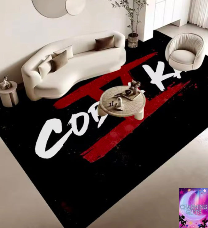 Cobra Kai Snake Floor Mat Bathroom Mat Kids Room Bedroom Decoration Balcony Anti-Slip Doormat Living Room Welcome Rug 100x150cm