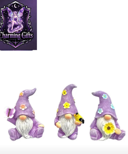 [3-Pack Resin Gnome Statues] 3-Pack Yi Zhitan Resin Gnome Statues, Anime-Themed Home Decor for Various Room Types, Perfect for Indoor & Outdoor, Ideal for Christmas, Halloween, Thanksgiving, Valentine'S Day - Decorative Gnome Figurines for Garden, Patio,