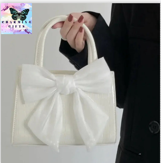 Fashion Women's Clutch Purse Handbags Summer Pink Bowknot Female Underarm Bags Sweet Girl's Small Square Shoulder Messenger Bag