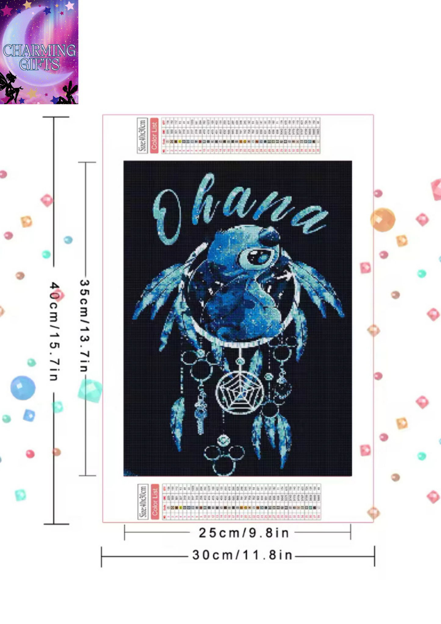 Disney Stitch Diamond Mosaic Dreamcatcher Full Drill Embroidery Cartoon Set Home Decor Handmade Gifts