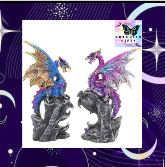 Realm Protectors (Set of Two) Figurine 15cm Purple