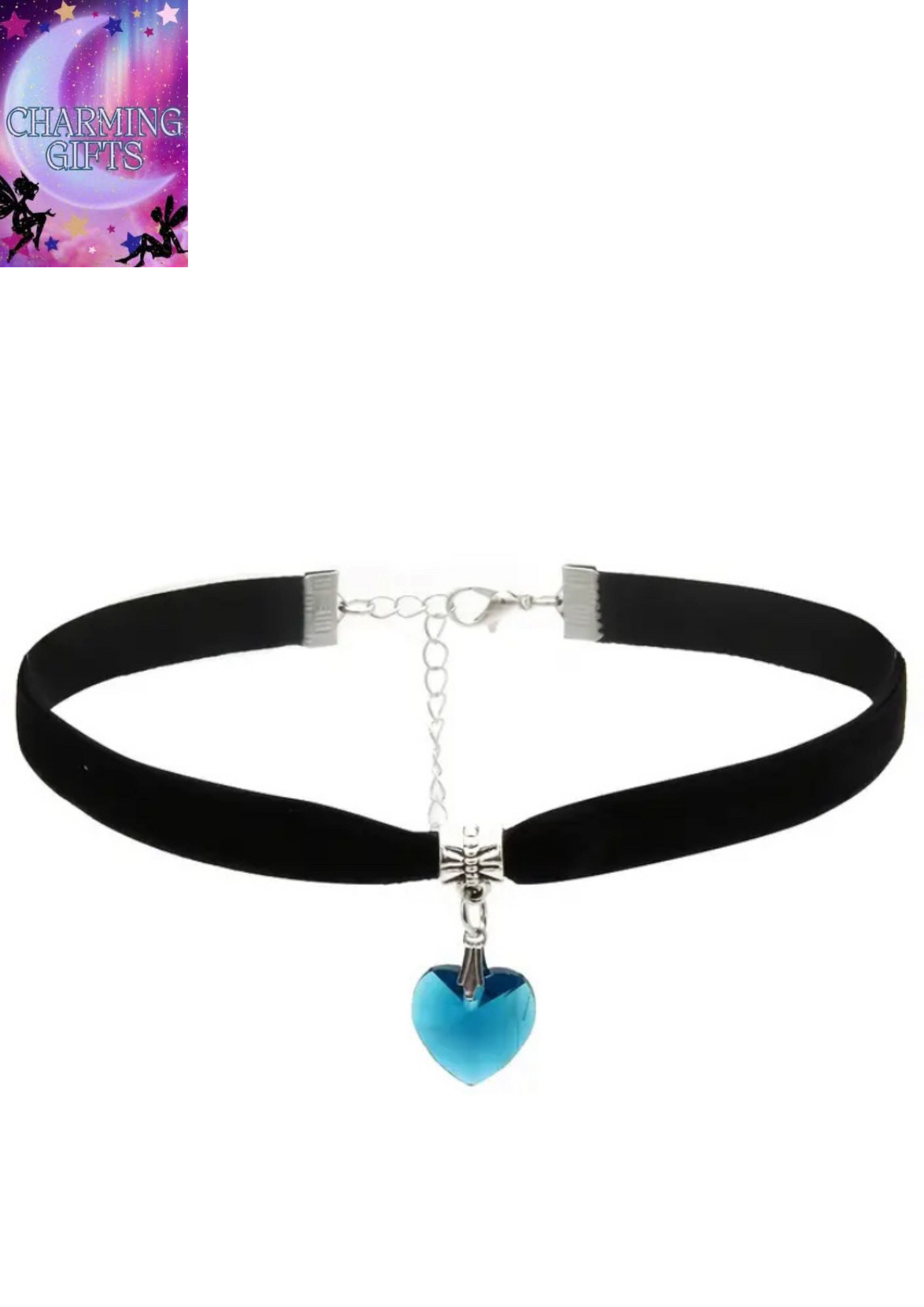 1pc Vintage Boho Style Choker Necklace with Faux Heart Pendant, Woven Fabric, All-Season, Suitable for Daily Wear and Gifting