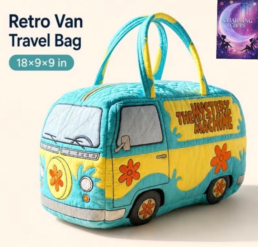 Scooby‑Doo Mystery Machine Large Quilted Duffle Bag