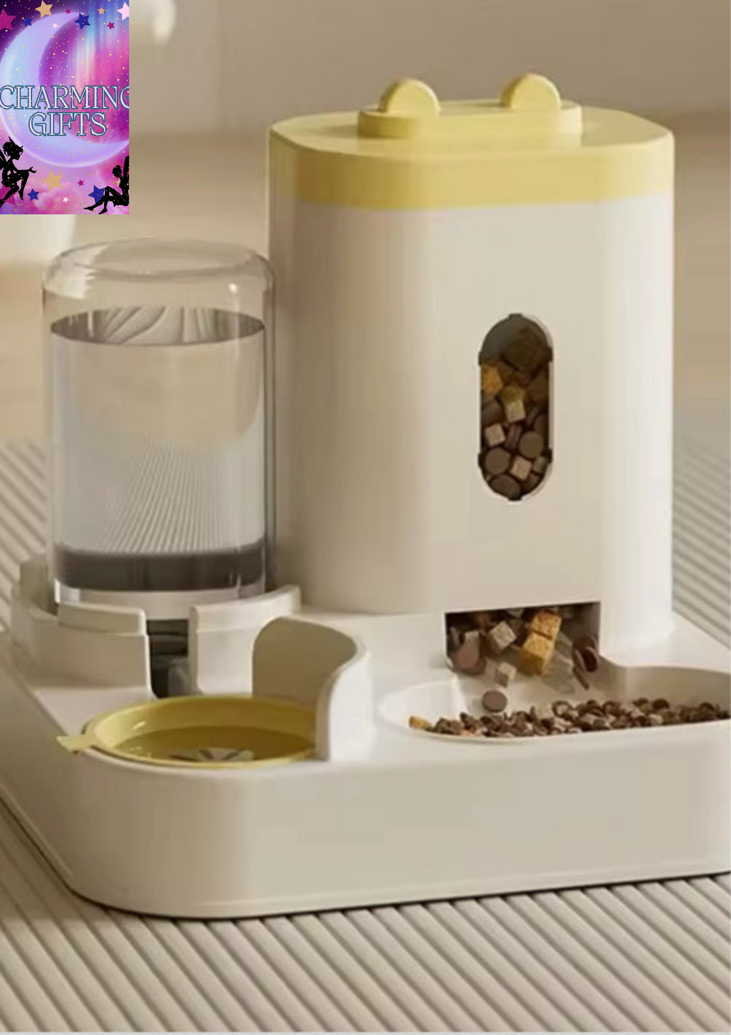 Automatic Feeder Cat Dog Food Bowl With Water Fountain Pet Large Capacity Raised Stand Dish Bowl For Cat Drinker Accessories