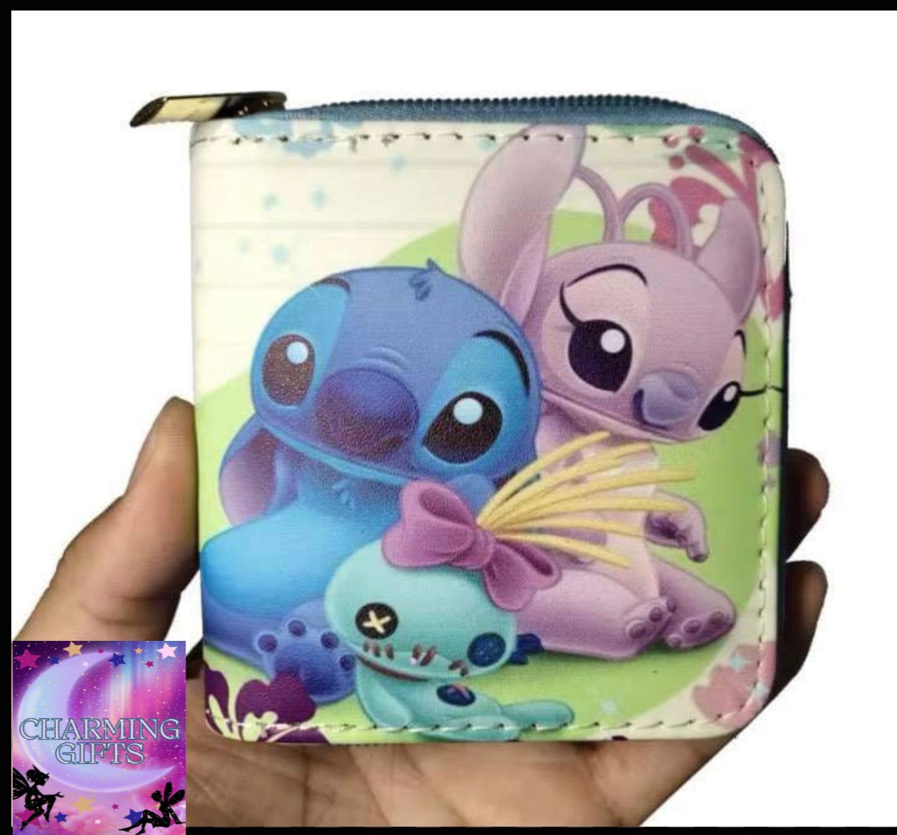 Disney stitch Wallet Cartoon Lilo and Stitch Figure printed Short Coin Purse Luxury Multi-layer Card Holder Wallet