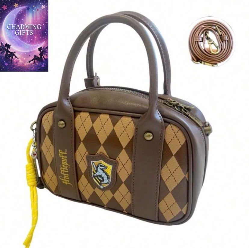 Harry Potter Women's Crossbody Tote Bag – Hogwarts Gryffindor & Slytherin House Shoulder Bag With Zipper,Hand Bag For Commute Outing Party Christmas Halloween Birthday Gift For Girls & White-Collar Workers, Halloween Bags Perfect For Fancy Party Matching