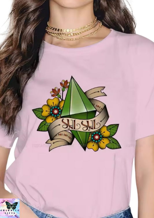 The Sims 4 SUL Sul Game TShirt for Woman Girl Simlish Basic Leisure Sweatshirt