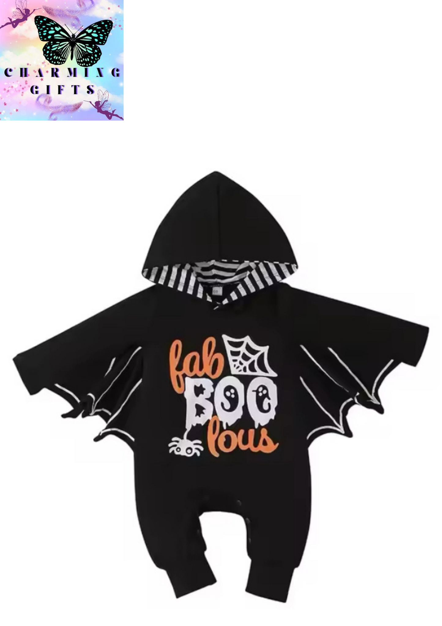 Baby's First Halloween Costume Black Bat Romper Jumpsuit&Hat Infant Boys Girls Purim Party Carnival Fancy Dress Cosplay Outfits