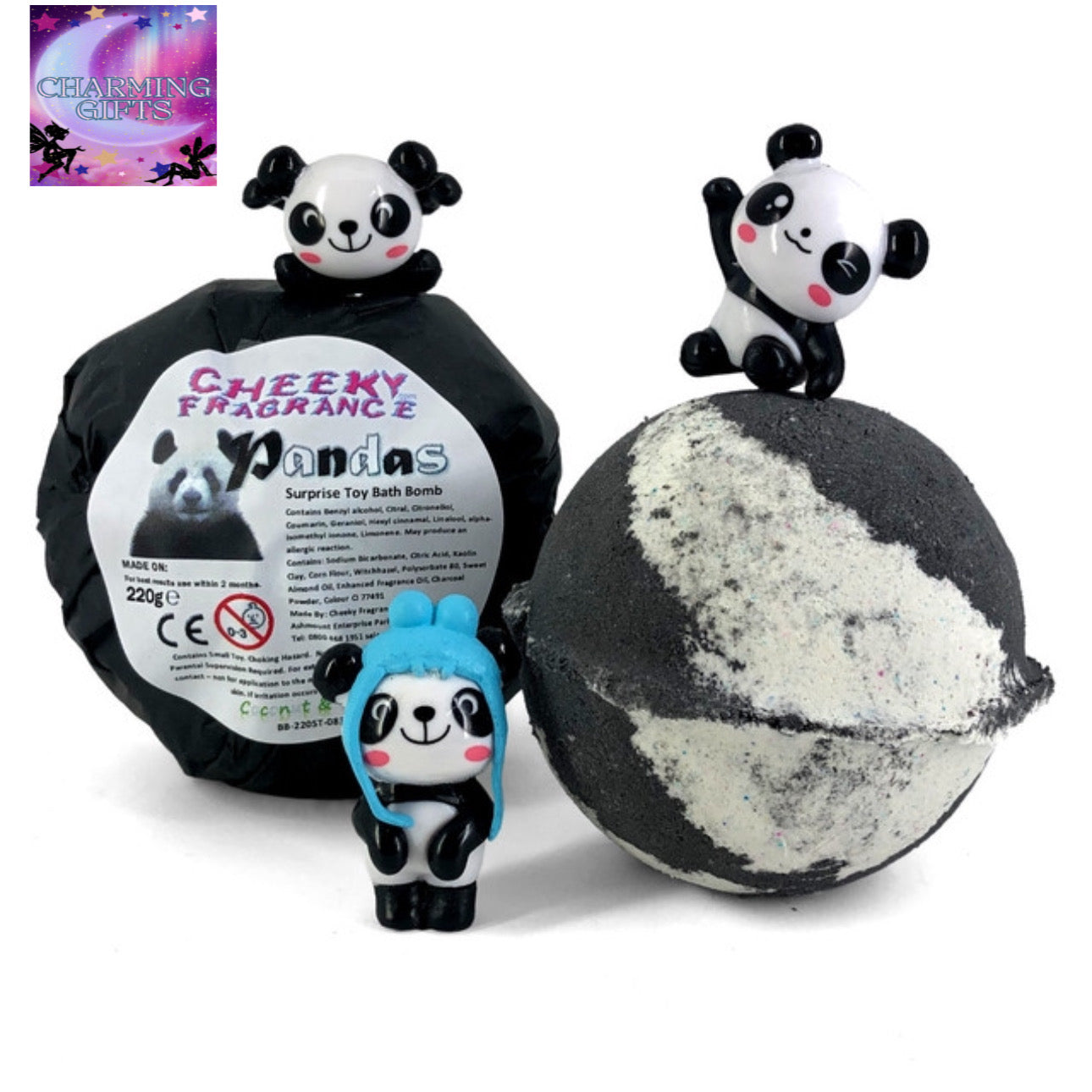 Large panda bath bomb