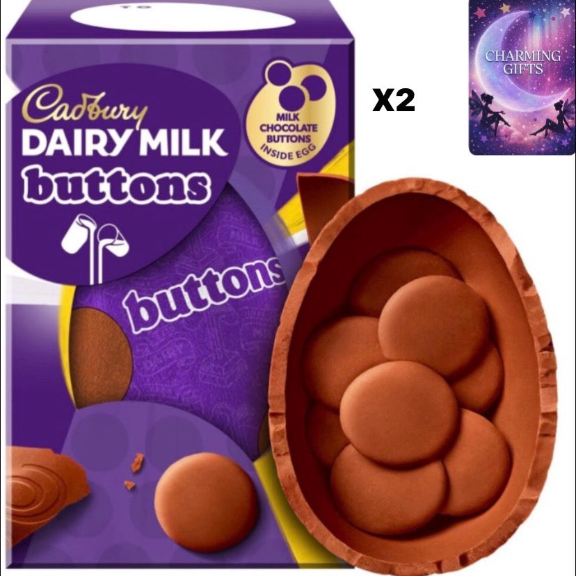 Pack Of 2) Cadbury Milk Buttons Easter Egg 96G