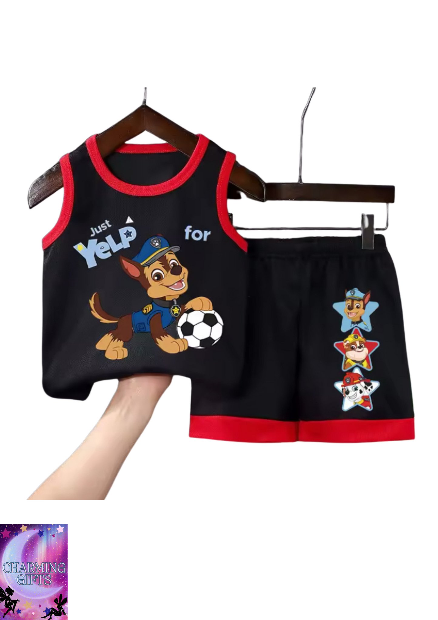 Summer Boys Sport Vest Sets PAW Patrol Printed Child Casual Outfits Kids Sleeveless Top Shorts 2pcs Set Breathable Sweatsuit