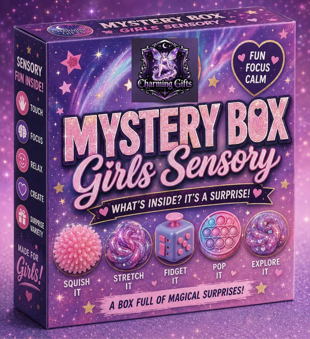 Charming Gifts Girls Mystery Sensory Box