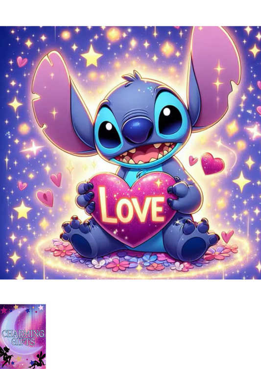 Disney Stitch Diamond Painting Kit Love Sticker Diamond Embroidery Handmade DIY Mosaic Home Decoration Children's Gift