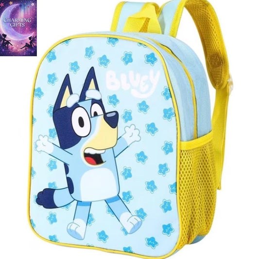 Bluey Kids Backpack - Lightweight And Durable with Adjustable Straps, Perfect for School, Travel, And Everyday Use, Boys School Rucksack for Ages 2 to 6, Premium Quality Nursery And Preschool Bag