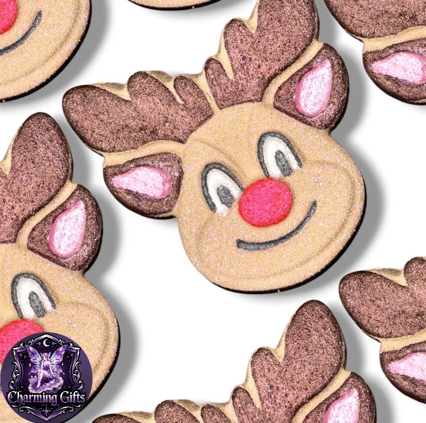 🦌 XL Reindeer Bath Bomb — 'Driving Home For Christmas' Scent 🎄🚗✨